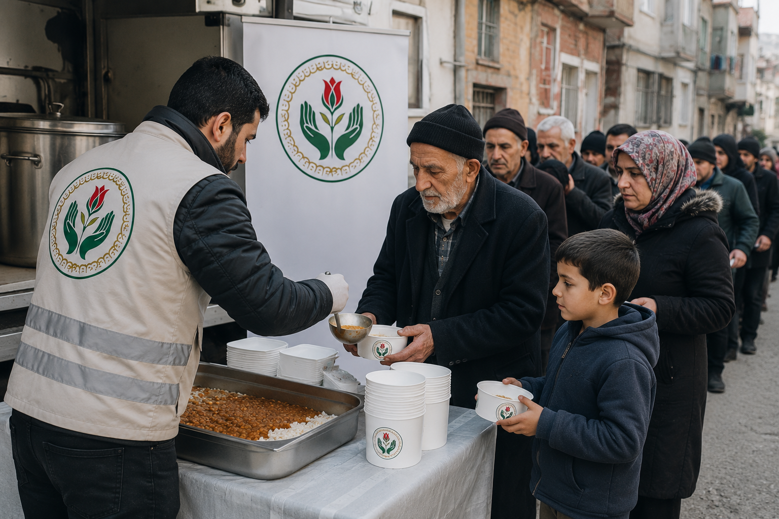 Türkiye’de İhtiyaç Sahibi Ailelere Sıcak Yemek İkramı