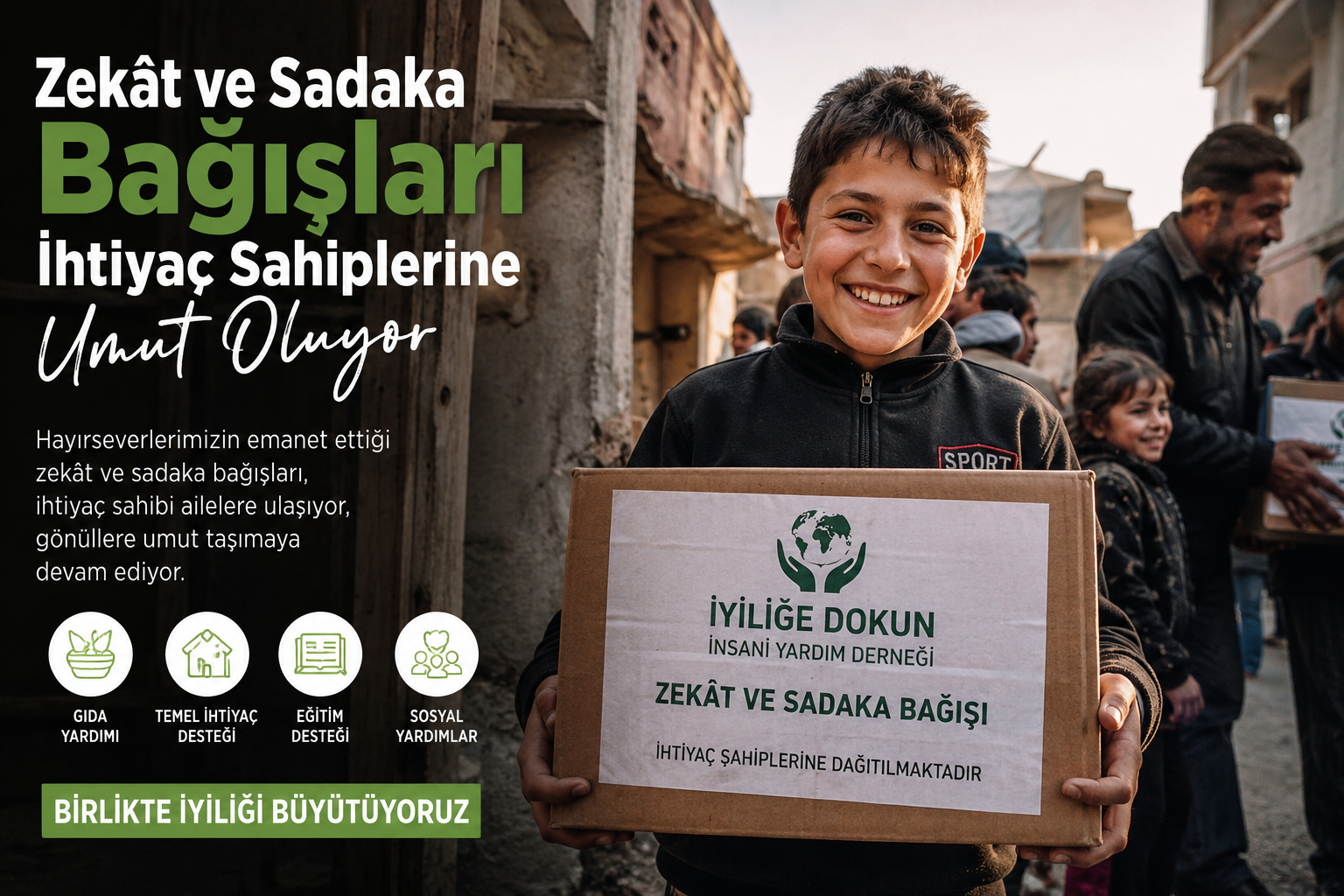 Zekât ve Sadaka Bağışları İhtiyaç Sahiplerine Umut Oluyor